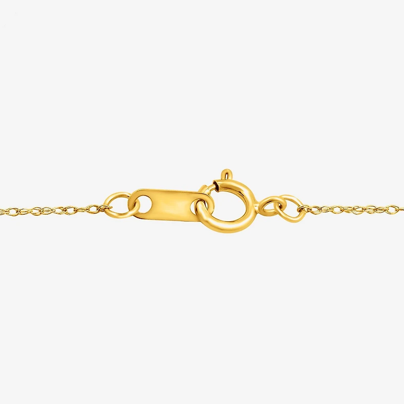 Womens 1 CT. T.W. Lab Grown White Diamond 14K Gold Over Silver Sterling Cross 18 Inch Pendant Necklace