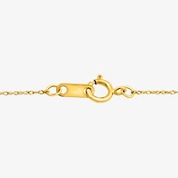 Womens 1 CT. T.W. Lab Grown White Diamond 14K Gold Over Silver Sterling Cross 18 Inch Pendant Necklace