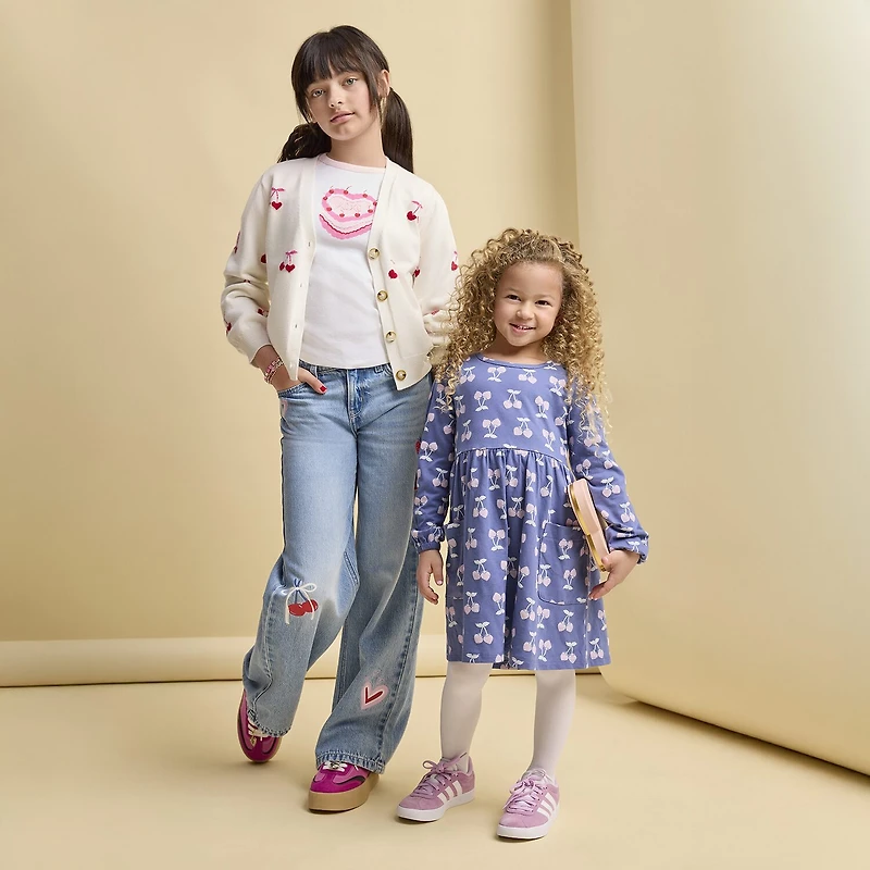 Thereabouts Little & Big Kid Girls Long Sleeve Button Cardigan