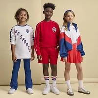 Xersion USA Rib Little Girls Quick Dry High Rise Flare Regular Fit Pull-On Pant