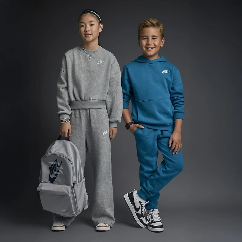Nike Club Big Kid Girls Wide Leg Regular Fit Fleece Pull-On Pant