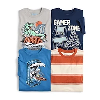 Thereabouts Little & Big Kid Boys Crew Neck Short Sleeve Regular Fit Graphic T-Shirt
