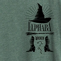 Wicked Elphaba Womens Crew Neck Short Sleeve Regular Fit Graphic T-Shirt