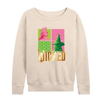 Wicked Elphaba Glinda Womens Round Neck Long Sleeve Regular Fit Graphic T-Shirt