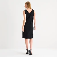 Maya Brooke Womens Grid Jacket Dress