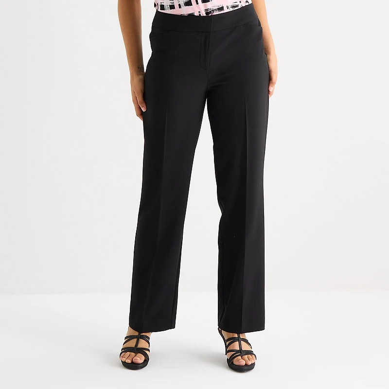 Black Label by Evan-Picone Womens Straight Trouser