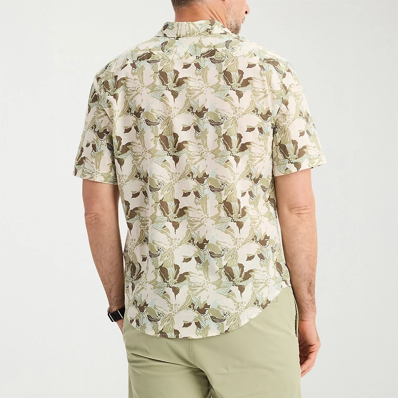 Dockers Ultimate Mens Short Sleeve Regular Fit Button-Down Shirt