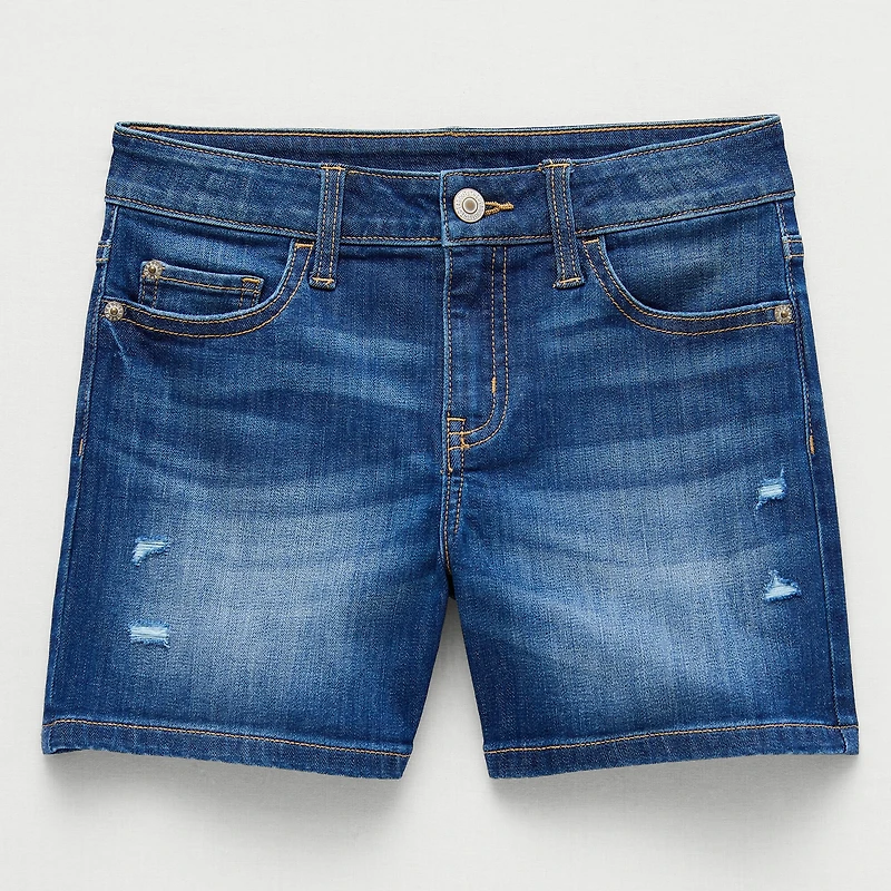 Thereabouts Little & Big Kid Girls Adjustable Waist Denim Short