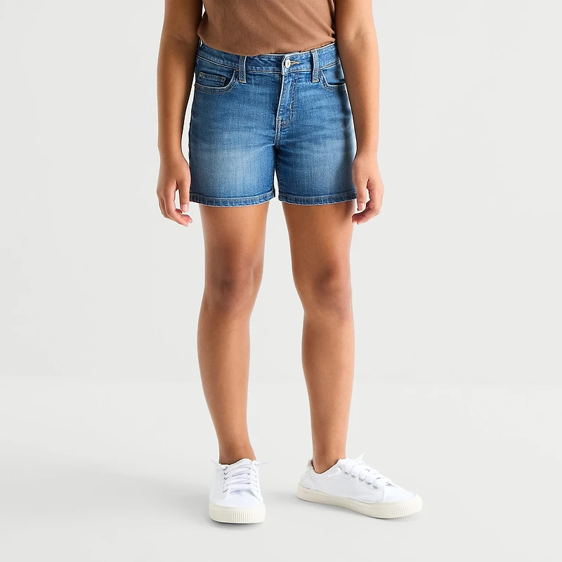 Thereabouts Little & Big Kid Girls Adjustable Waist Denim Short