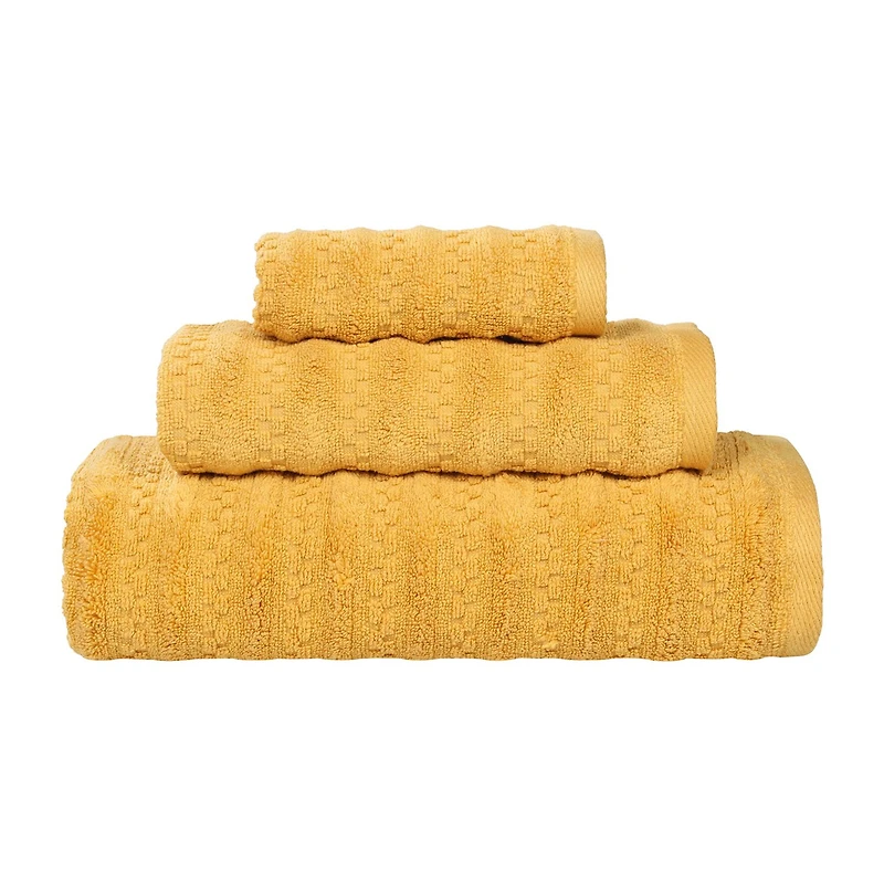 SUPERIOR® Zuma Collection | 100% Cotton 3-pc. Quick Dry Solid Bath Towel Set