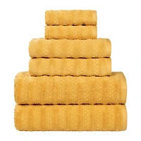 SUPERIOR® Zuma Collection | 100% Cotton 6-pc. Quick Dry Chevron Bath Towel Set