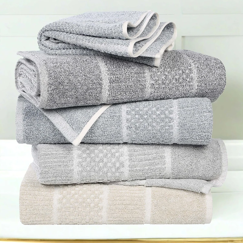 SUPERIOR® Naples Collection 8-pc. Quick Dry Solid Bath Towel Set