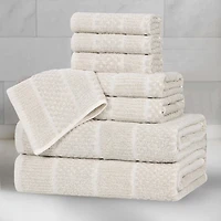 SUPERIOR® Naples Collection 8-pc. Quick Dry Solid Bath Towel Set