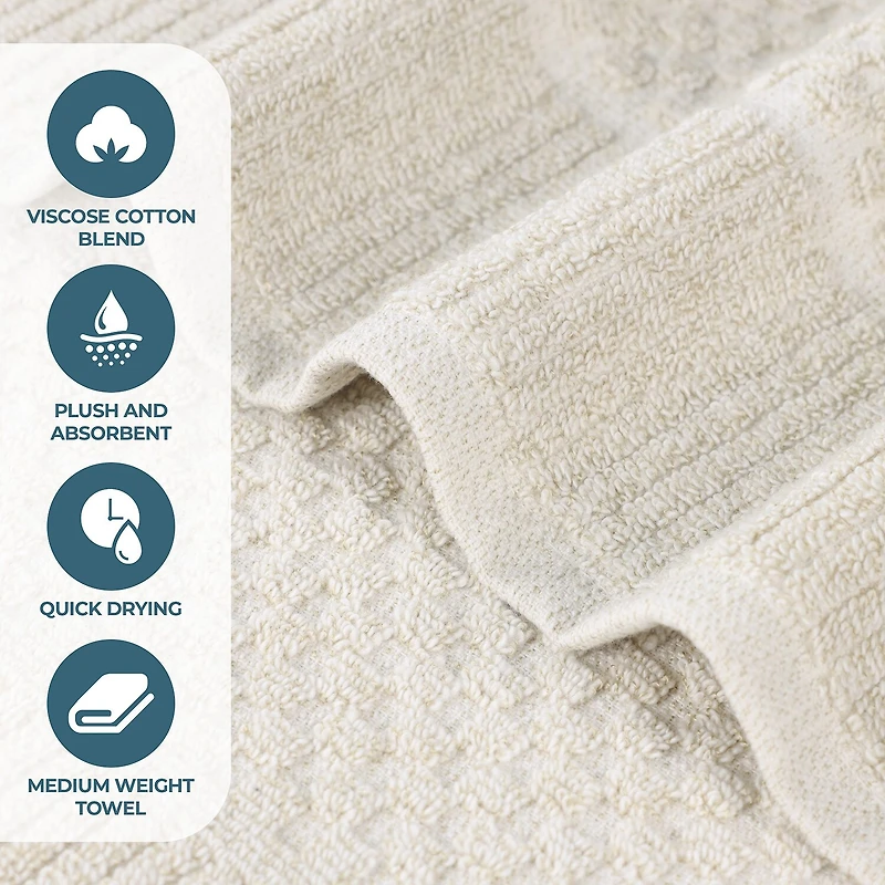 SUPERIOR® Naples Collection 8-pc. Quick Dry Solid Bath Towel Set