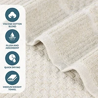 SUPERIOR® Naples Collection 8-pc. Quick Dry Solid Bath Towel Set