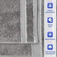 SUPERIOR® Niles Collection | Egyptian Giza Cotton 12-pc. Quick Dry Washcloth