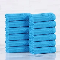 SUPERIOR® Soho Collection | 12-pc. Quick Dry Checkered Wash Cloths