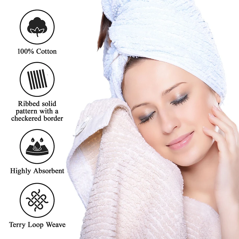 SUPERIOR® Soho Collection | 12-pc. Quick Dry Checkered Wash Cloths