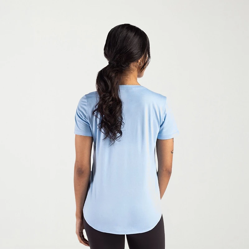 CUTTER & BUCK® Womens Crew Neck Short Sleeve Stretch Fabric T-Shirt