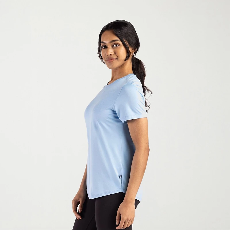 CUTTER & BUCK® Womens Crew Neck Short Sleeve Stretch Fabric T-Shirt