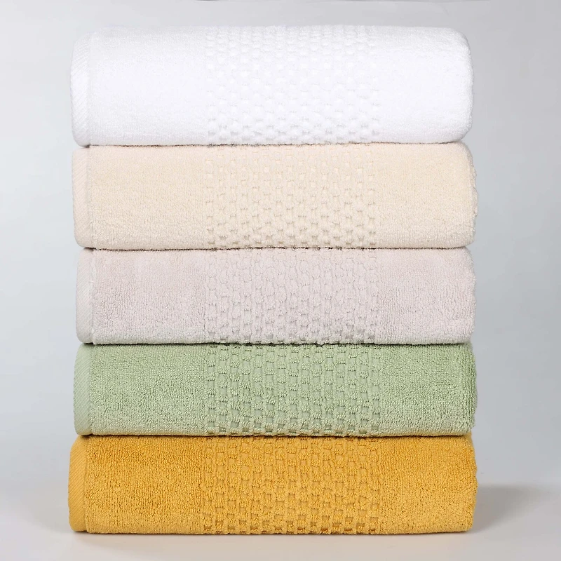 SUPERIOR® Playa Collection | 100% Cotton 6-pc. Quick Dry Solid Bath Towel Set