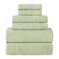 SUPERIOR® Playa Collection | 100% Cotton 6-pc. Quick Dry Solid Bath Towel Set