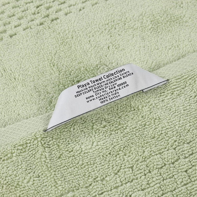 SUPERIOR® Playa Collection | 100% Cotton 6-pc. Quick Dry Solid Bath Towel Set