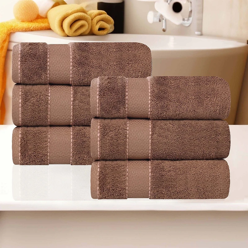 SUPERIOR® Niles Collection | Egyptian Giza Cotton 6-pc. Solid Hand Towel