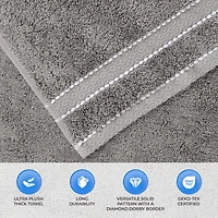 SUPERIOR® Niles Collection | Egyptian Giza Cotton 3-pc. Quick Dry Solid Bath Towel Set