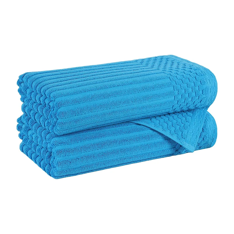 SUPERIOR® Soho Collection | 2-pc.Quick Dry Checkered Bath Towel Set