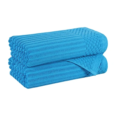 SUPERIOR® Soho Collection | 2-pc.Quick Dry Checkered Bath Towel Set