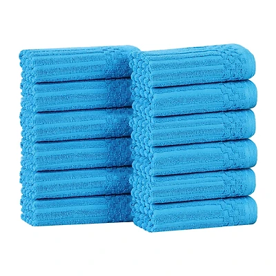 SUPERIOR® Soho Collection | 12-pc. Quick Dry Checkered Wash Cloths