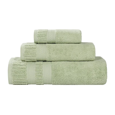 SUPERIOR® Venice Collection | 100% Cotton 3-pc. Quick Dry Solid Bath Towel Set