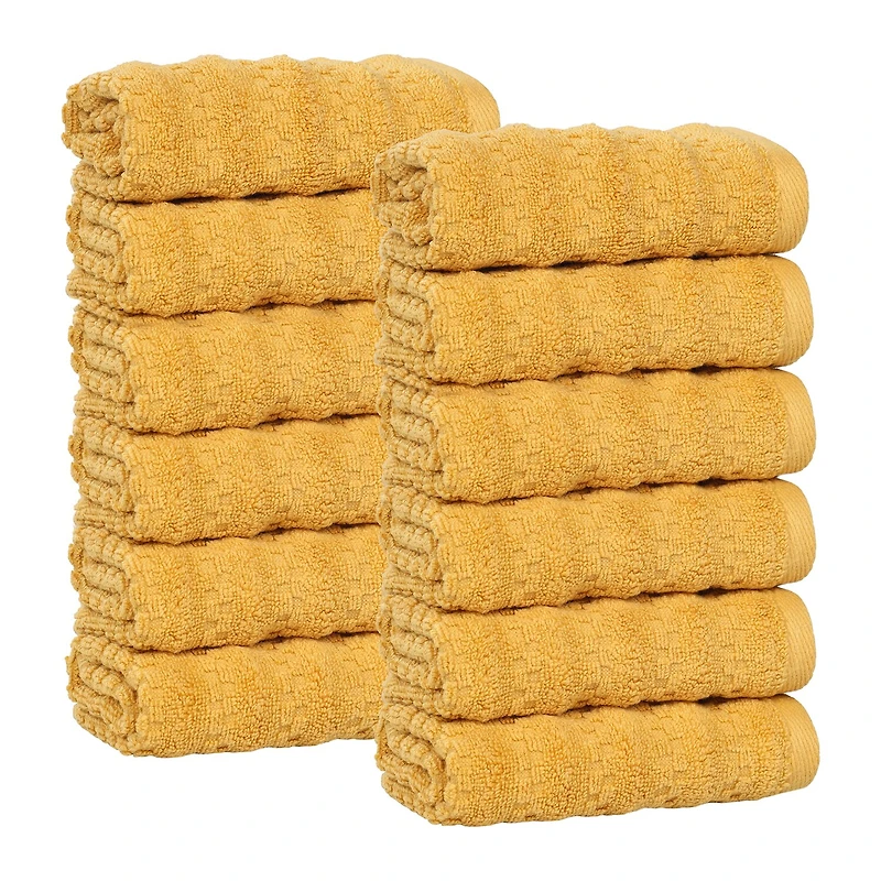 SUPERIOR® Zuma Collection | 100% Cotton 12-pc. Quick Dry Washcloth