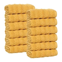 SUPERIOR® Zuma Collection | 100% Cotton 12-pc. Quick Dry Washcloth