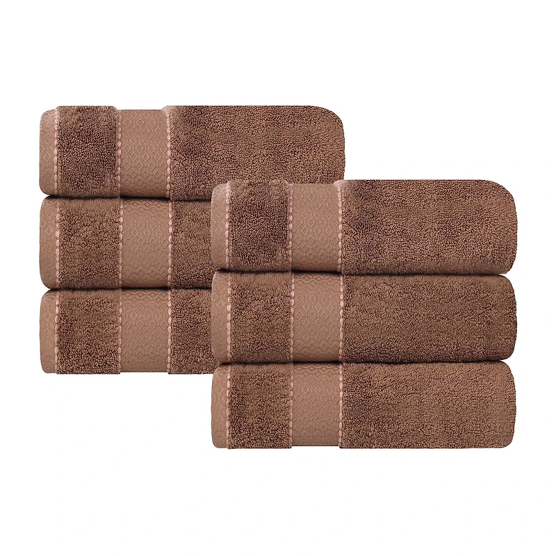 SUPERIOR® Niles Collection | Egyptian Giza Cotton 6-pc. Solid Hand Towel