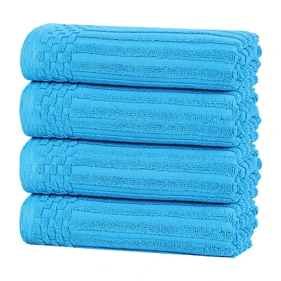 SUPERIOR® Soho Collection | 4pc Quick Dry Checkered Hand Towel