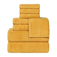 SUPERIOR® Playa Collection | 100% Cotton 8-pc. Quick Dry Solid Bath Towel Set
