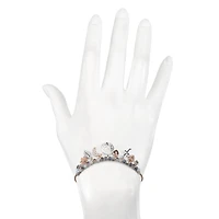 Bijoux Bar Delicates Two Tone Tree Of Life Womens Cross Flower Heart Bolo Bracelet