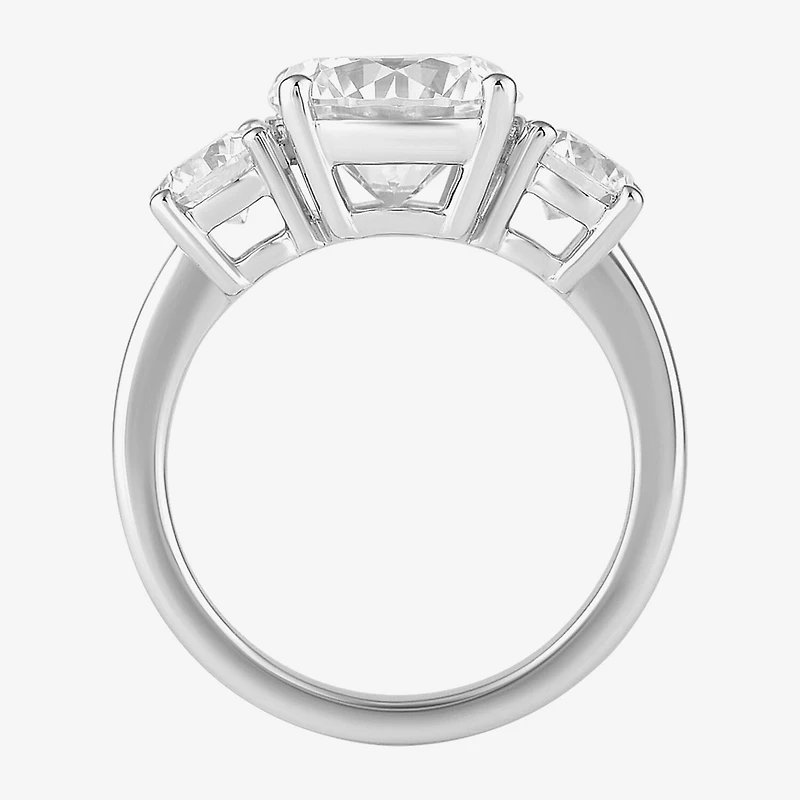 Love Lives Forever (G / I1) Womens 4 CT. T.W. Lab Grown White Diamond 10K Gold Round 3-Stone Engagement Ring