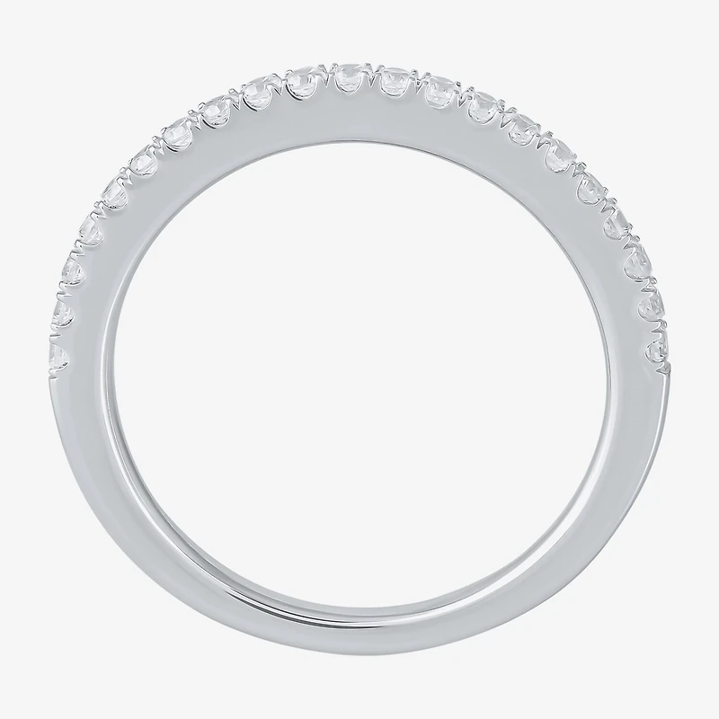 (G / I1) Womens 1/4 CT. T.W. Lab Grown White Diamond 10K Gold Wedding Band
