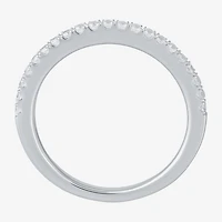 (G / I1) Womens 1/4 CT. T.W. Lab Grown White Diamond 10K Gold Wedding Band