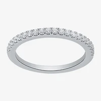 (G / I1) Womens 1/4 CT. T.W. Lab Grown White Diamond 10K Gold Wedding Band
