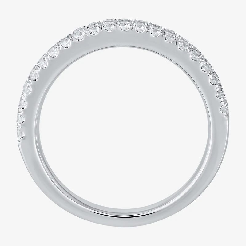 G / I1) Womens / CT. T.W. Lab Grown White Diamond 10K Gold Anniversary Wedding Band