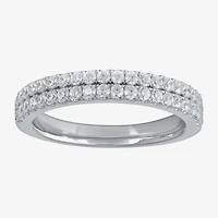 G / I1) Womens / CT. T.W. Lab Grown White Diamond 10K Gold Anniversary Wedding Band
