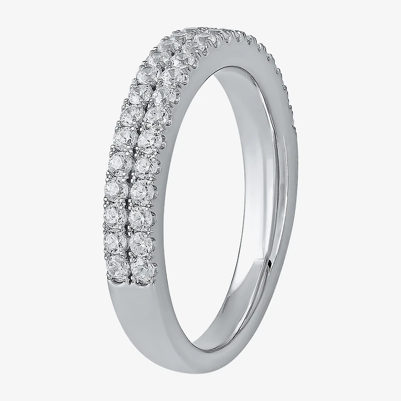 G / I1) Womens / CT. T.W. Lab Grown White Diamond 10K Gold Anniversary Wedding Band