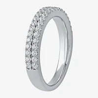G / I1) Womens / CT. T.W. Lab Grown White Diamond 10K Gold Anniversary Wedding Band