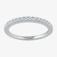 (G / I1) Womens 3/8 CT. T.W. Lab Grown White Diamond 10K Gold Wedding Band