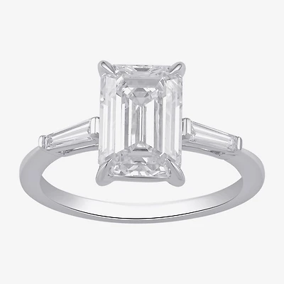 Love Lives Forever (F / Si2) Womens 3 1/6 Ct. T.W. Lab Grown White Diamond 10K Gold 3-Stone Engagement Ring