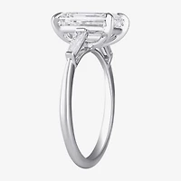Love Lives Forever (F / Si2) Womens 3 1/6 Ct. T.W. Lab Grown White Diamond 10K Gold 3-Stone Engagement Ring